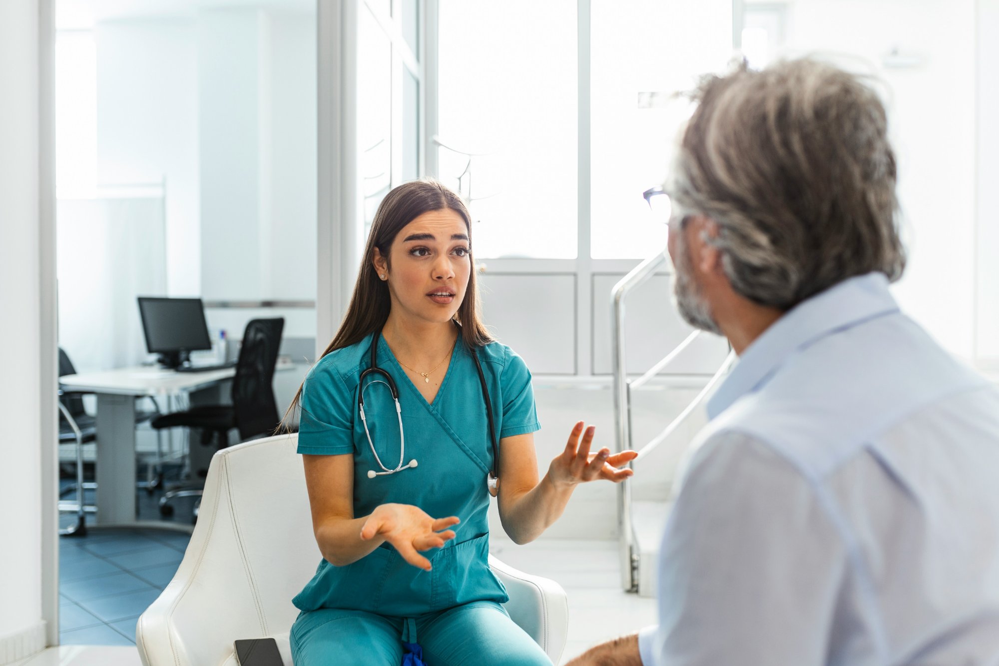 Coordinator with patient